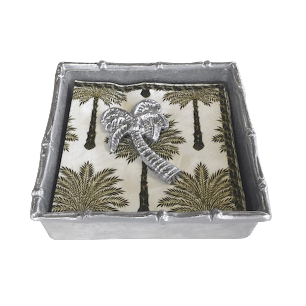 Palm Tree Bamboo Napkin Box Matterns Floral