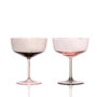 Celia Coupe Cocktail Glasses, Set of 2 - Rose & Mocha