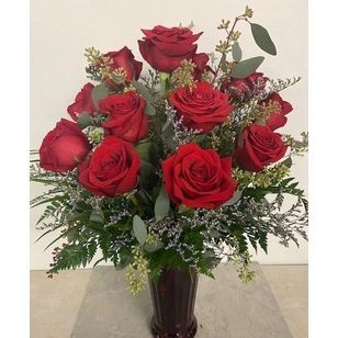 Everlasting Love One Dozen of Red Roses - Matterns Floral