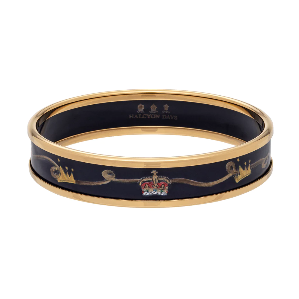 The Coronation at Westminster Abbey Enamel Bangle - Matterns Floral
