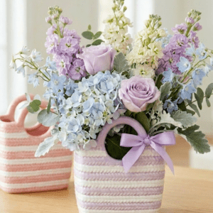 Mothers Day Bloom and Bow Tote